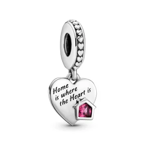 (image pour) Charm Pendant PANDORA Cœur Ma Maison Adorée - 799324C01