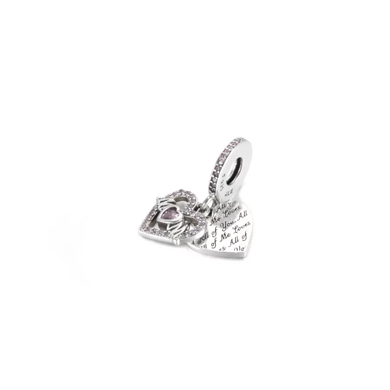 (image pour) Charm Pendant PANDORA Cœur & Mum (Maman) - 799402C01 - Afficher 2
