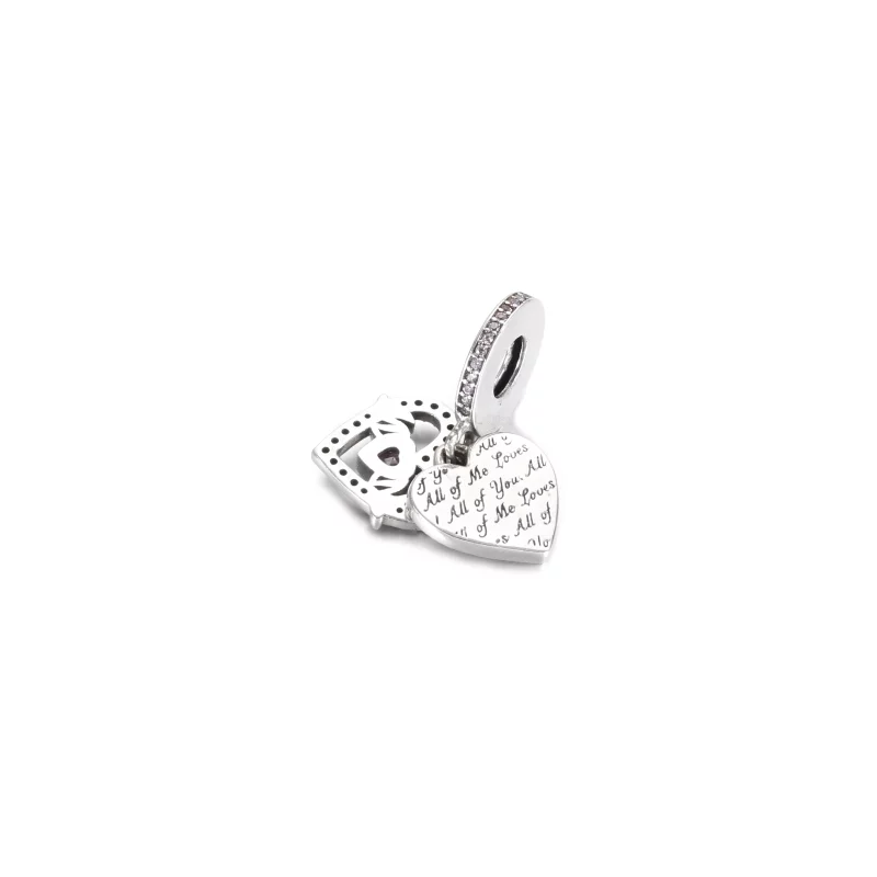 (image pour) Charm Pendant PANDORA Cœur & Mum (Maman) - 799402C01 - Afficher 4