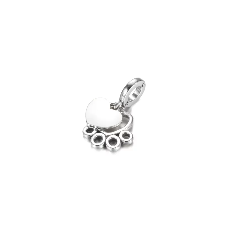 (image pour) Charm Pendant PANDORA Cœurs et Empreinte de Pattes - 799360C00 - Afficher 4