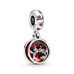 (image pour) Charm Pendant PANDORA Disney Mickey & Minnie Amour et Baisers - 799298C01