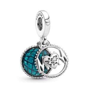 (image pour) Charm Pendant PANDORA Globe Étincelant Mum (Maman) - 799368C01