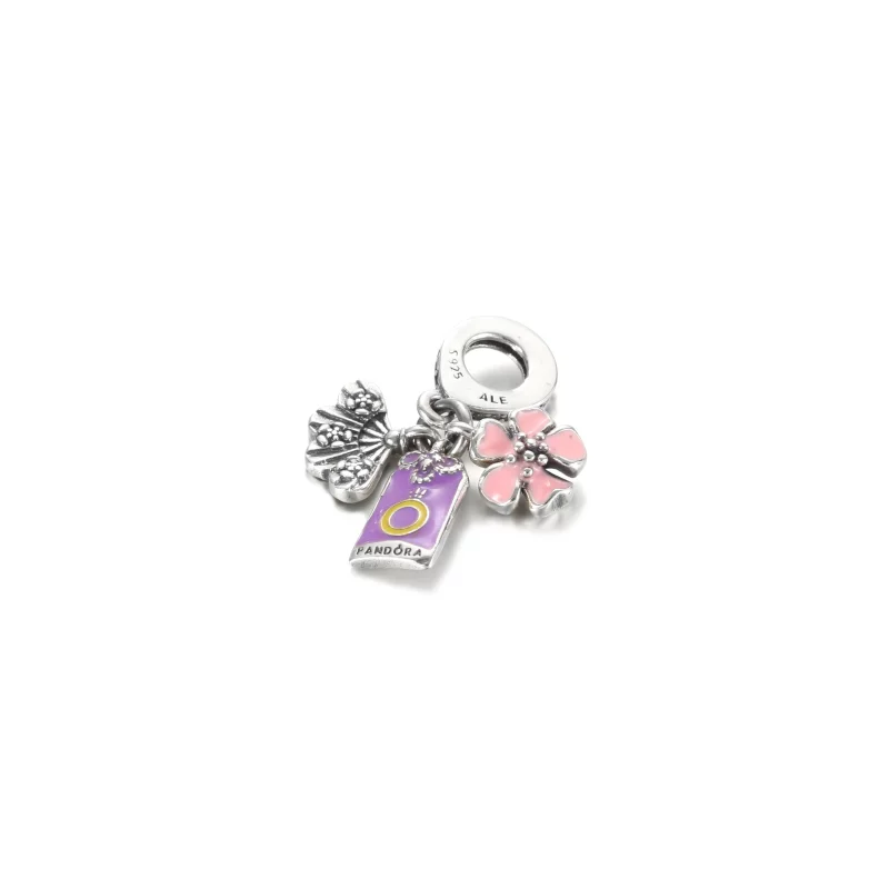 (image pour) Charm Pendant PANDORA Japonais Sakura, Omamori & Éventail - 799326C01 - Afficher 4