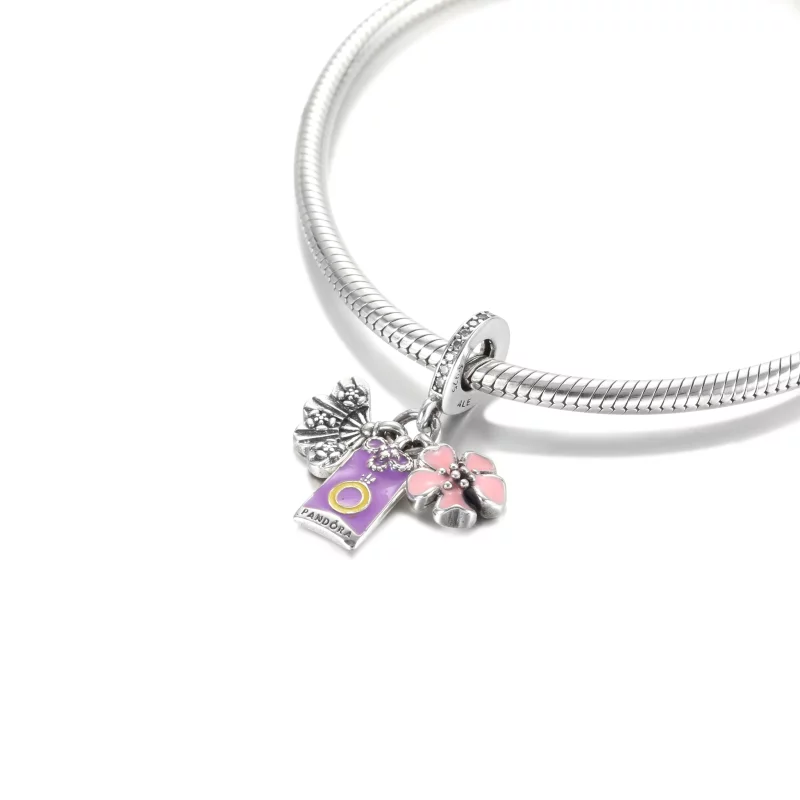 (image pour) Charm Pendant PANDORA Japonais Sakura, Omamori & Éventail - 799326C01 - Afficher 5