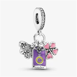 (image pour) Charm Pendant PANDORA Japonais Sakura, Omamori & Éventail - 799326C01