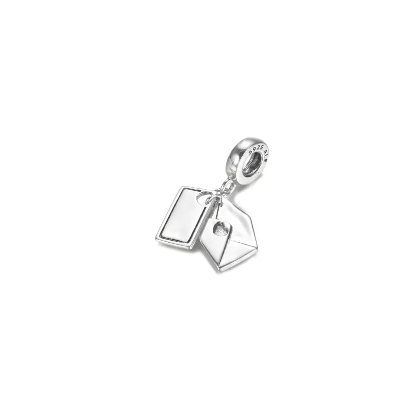 (image pour) Charm Pendant PANDORA Lettre Enveloppe Gravable - 799274C00 - Afficher 2