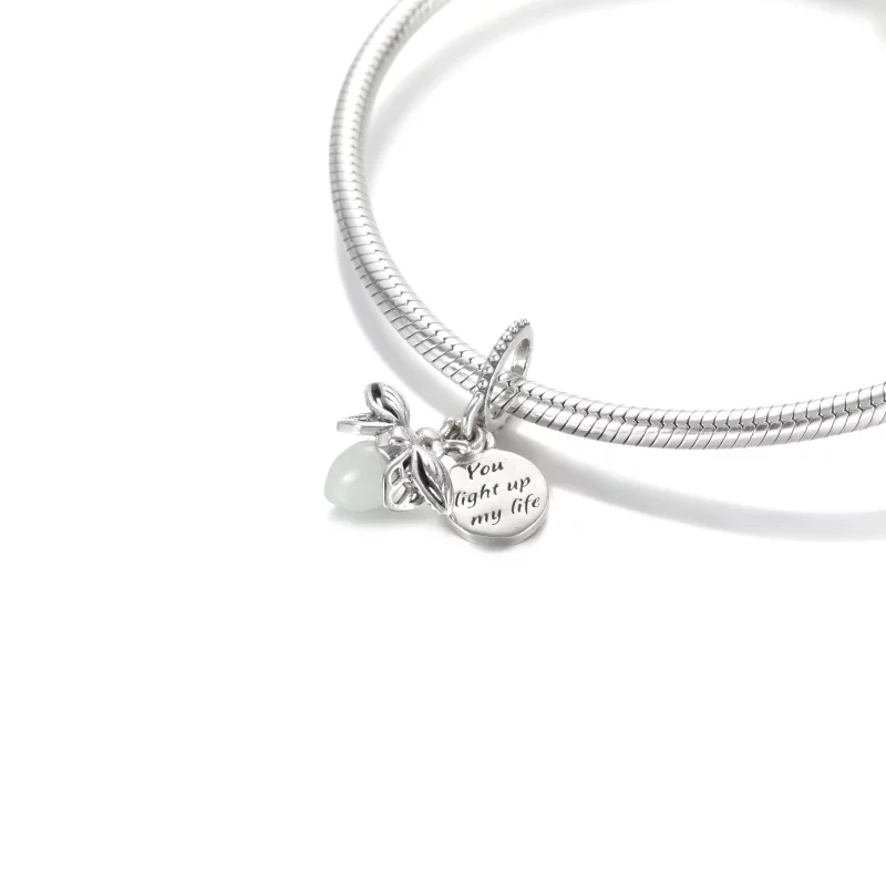 (image pour) Charm Pendant PANDORA Luciole Phosphorescente - 799352C01 - Afficher 5