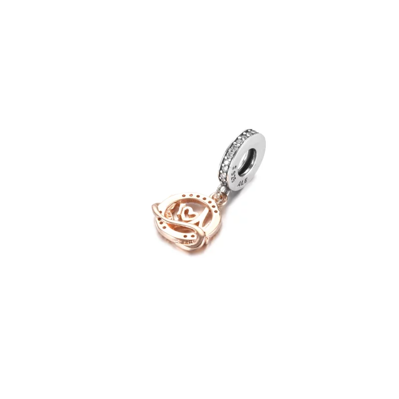 (image pour) Charm Pendant PANDORA Mum (Maman) Bicolore - 789374C01 - Afficher 3