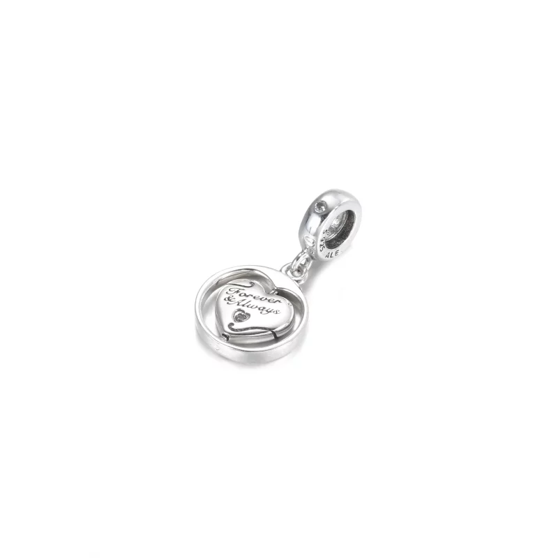 (image pour) Charm Pendant PANDORA Pivotant Mon Âme Sœur Pour Toujours & À Jamais - 799266C01 - Afficher 2