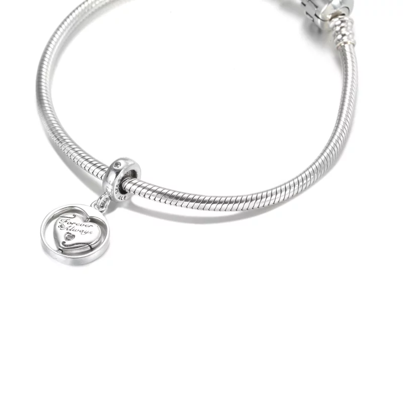 (image pour) Charm Pendant PANDORA Pivotant Mon Âme Sœur Pour Toujours & À Jamais - 799266C01 - Afficher 5