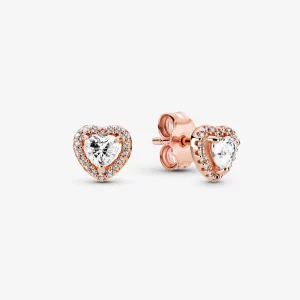 (image pour) Clous d'Oreilles PANDORA Cœurs Surélevés Scintillants - 288427C01