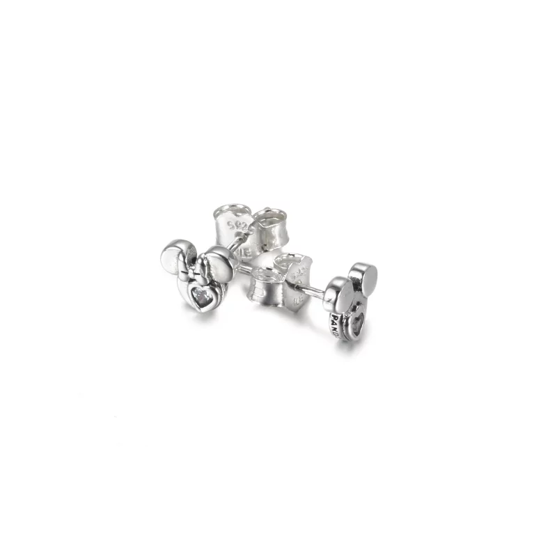 (image pour) Clous d’Oreilles PANDORA Disney Portrait de Mickey et Minnie - 299258C01 - Afficher 3