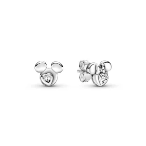(image pour) Clous d’Oreilles PANDORA Disney Portrait de Mickey et Minnie - 299258C01