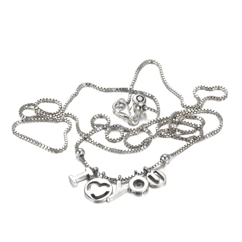 (image pour) Collier PANDORA I Love You - 396580-60 - Afficher 3
