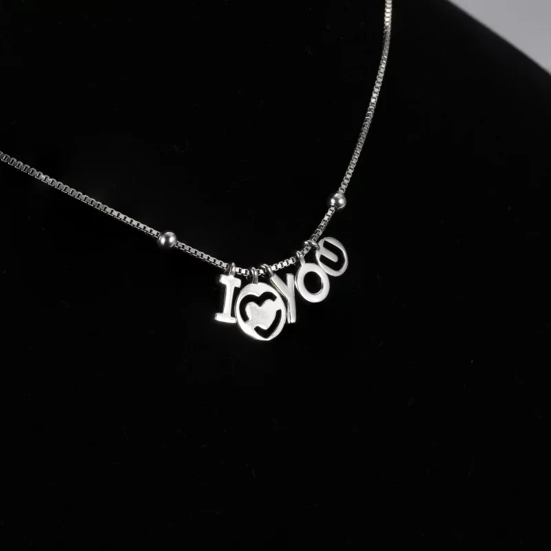 (image pour) Collier PANDORA I Love You - 396580-60 - Afficher 5