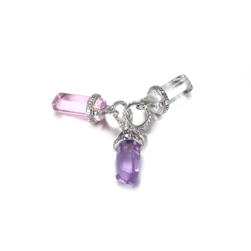 (image pour) Collier PANDORA Pendentif Amulette Blanc - 399185C03 - Afficher 3