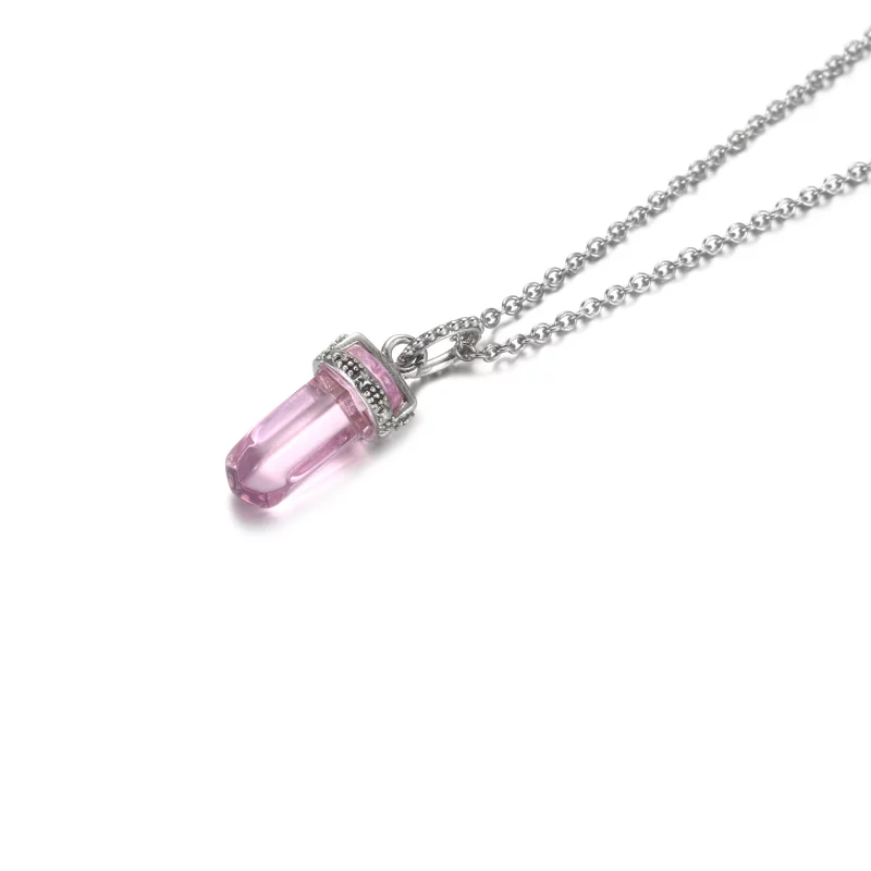 (image pour) Collier PANDORA Pendentif Amulette Blanc - 399185C03 - Afficher 5