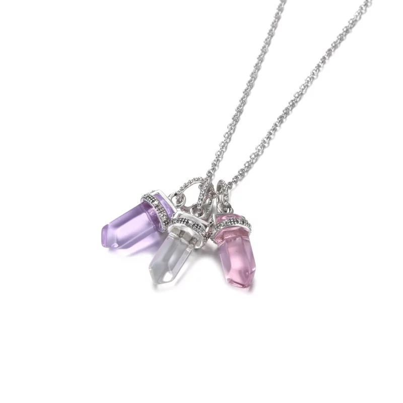 (image pour) Collier PANDORA Pendentif Amulette Blanc - 399185C03 - Afficher 8