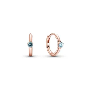 (image pour) Créoles Huggie Solitaires Bleues Claires - 289304C02