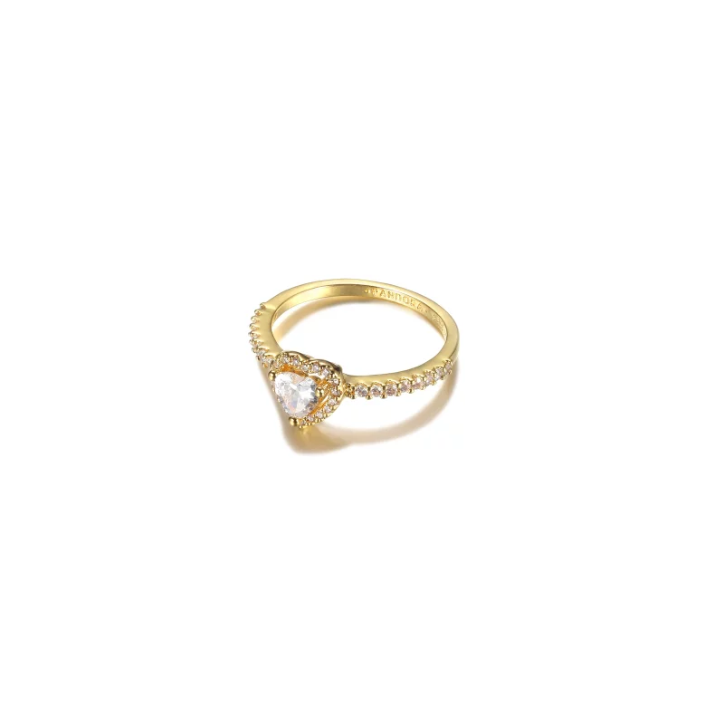 (image pour) Bague PANDORA Cœur surélevé - 159139C01 - Afficher 3