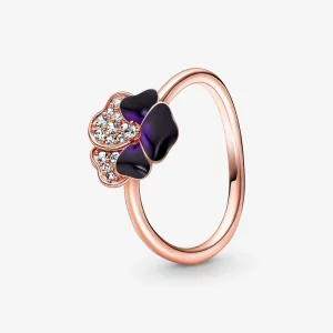 (image pour) Bague PANDORA Deep Purple Pansy - 180764C01