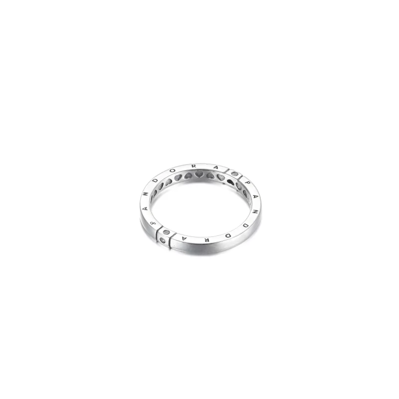 (image pour) Bague PANDORA Logo & Hearts - 199482C01 - Afficher 3