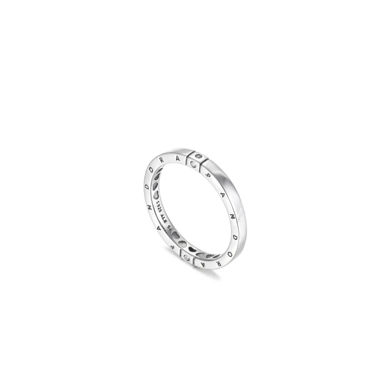 (image pour) Bague PANDORA Logo & Hearts - 199482C01 - Afficher 4