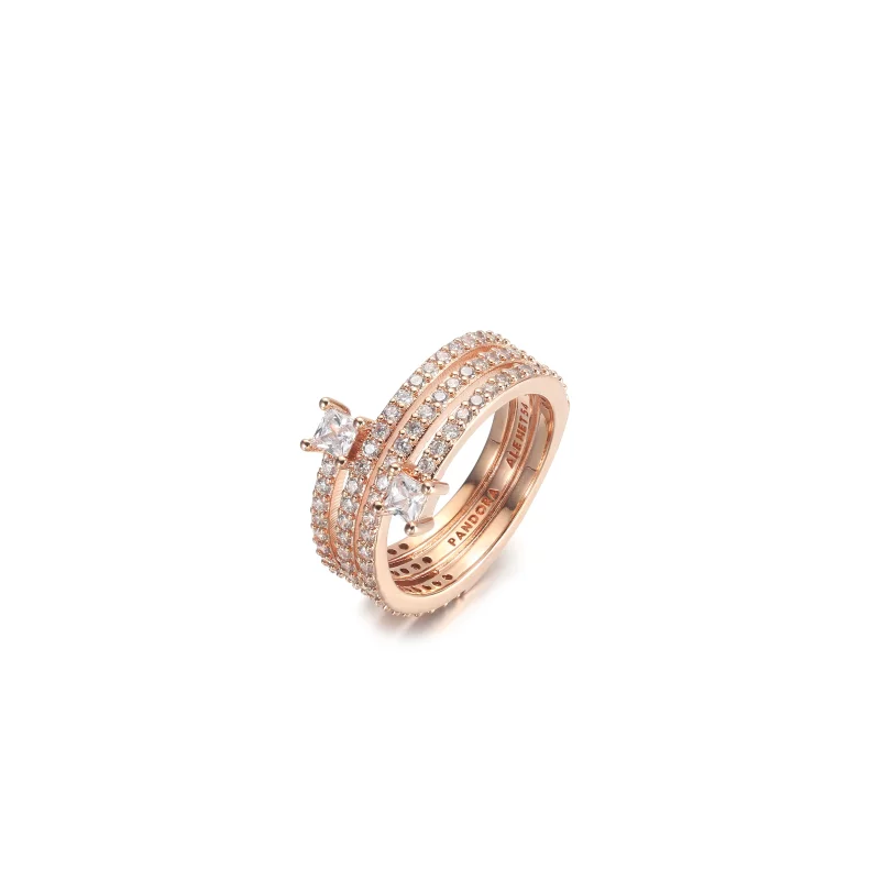 (image pour) Bague PANDORA Triple Spiral - 180051C01 - Afficher 2