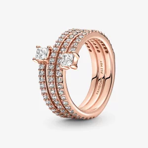 (image pour) Bague PANDORA Triple Spiral - 180051C01