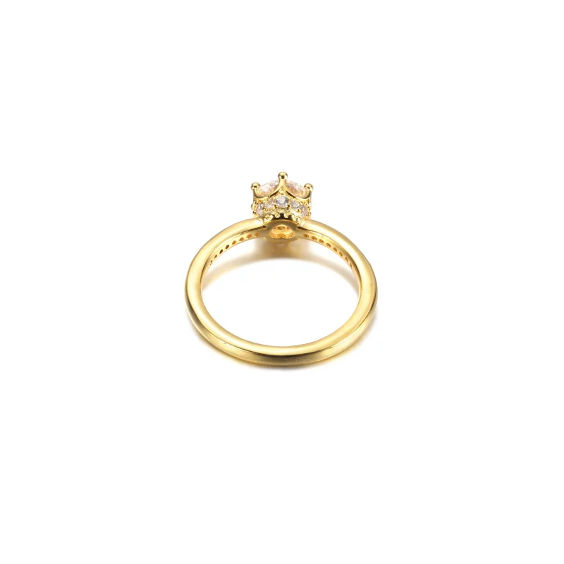 (image pour) Bague solitaire couronne étincelante claire PANDORA - 168289C01 - Afficher 4