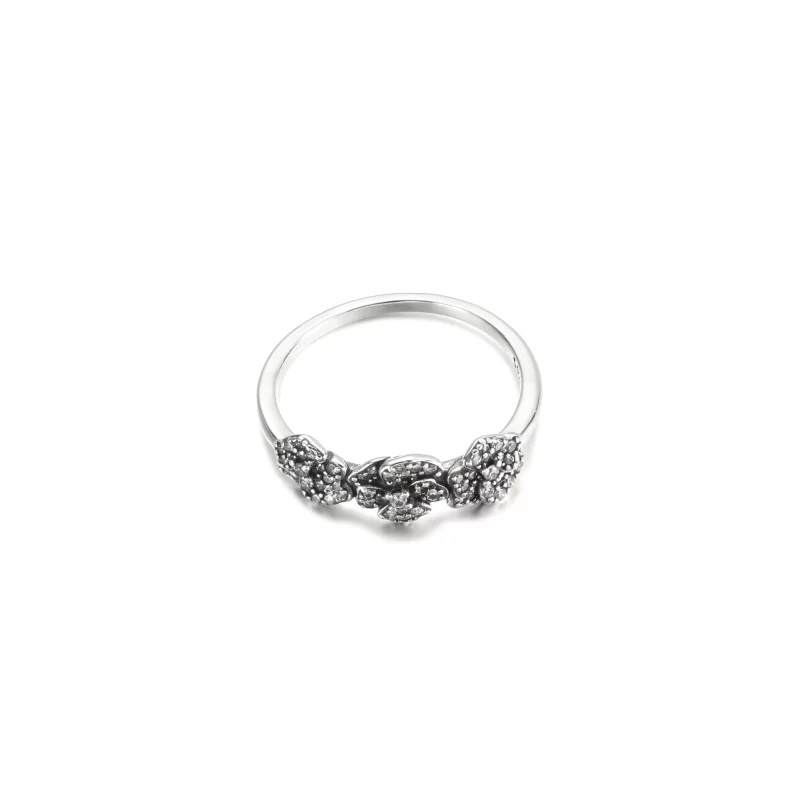 (image pour) Bague Triple Fleur Pensée PANDORA - 190786C01 - Afficher 3