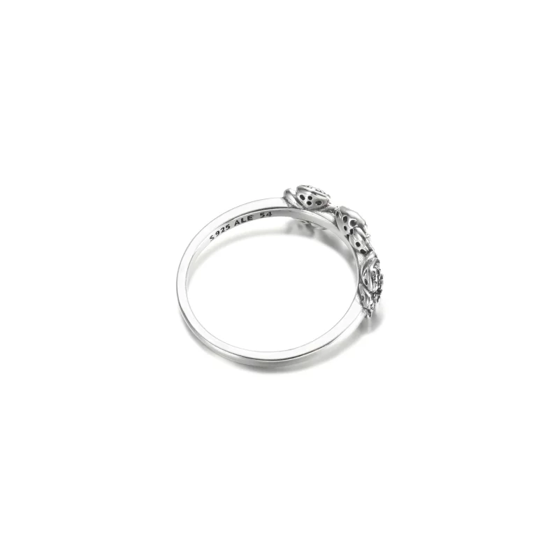 (image pour) Bague Triple Fleur Pensée PANDORA - 190786C01 - Afficher 4