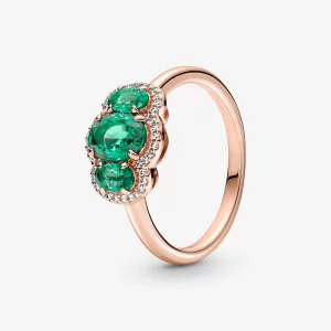 (image pour) Bague vintage à trois pierres PANDORA - 180057C01