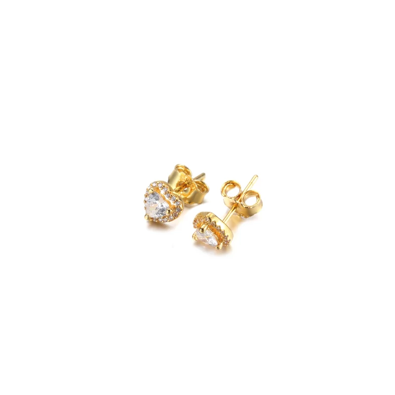 (image pour) Boucles d'oreilles clous PANDORA en forme de cœur surélevé - 259137C01 - Afficher 5