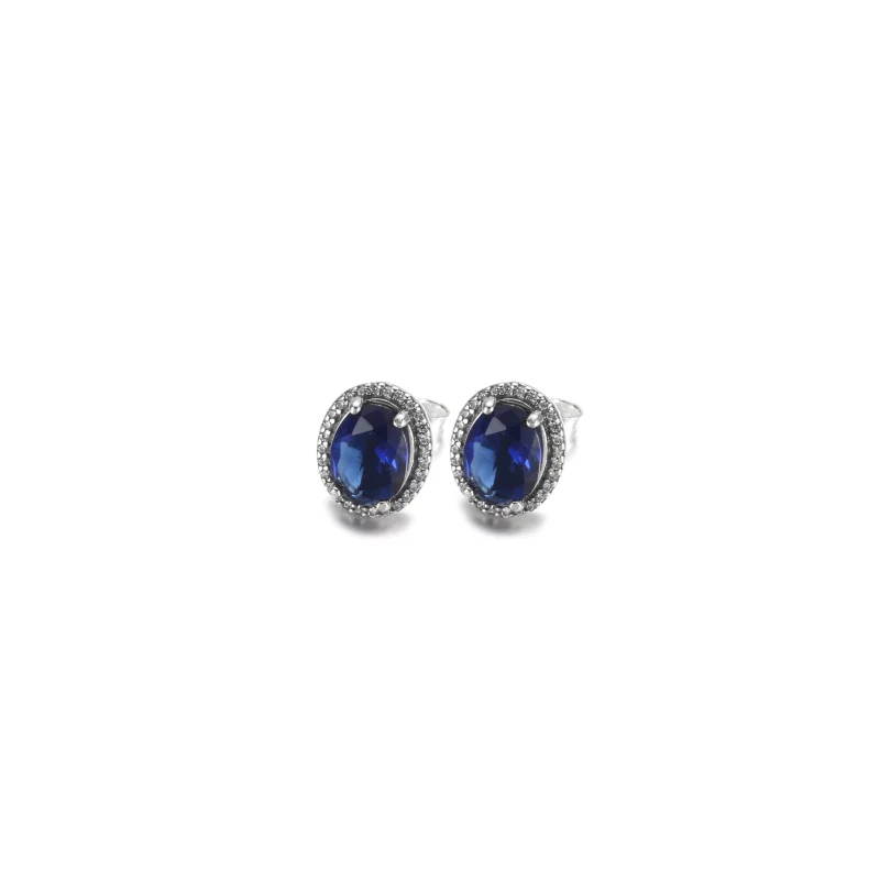(image pour) Boucles d'oreilles clous PANDORA Sparkling Statement Halo - 290040C01 - Afficher 2