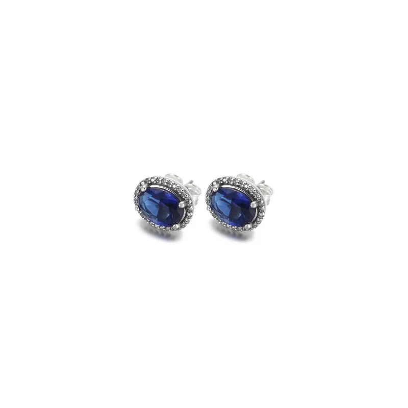 (image pour) Boucles d'oreilles clous PANDORA Sparkling Statement Halo - 290040C01 - Afficher 3