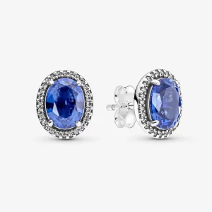 (image pour) Boucles d'oreilles clous PANDORA Sparkling Statement Halo - 290040C01