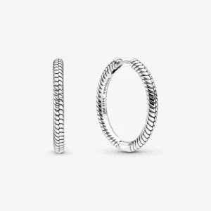 (image pour) Boucles d'oreilles à créoles pour charms Pandora Moments - 299532C00