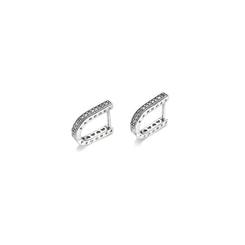 (image pour) Boucles d'oreilles à demi-cercle en forme de U PANDORA - 299488C01 - Afficher 5