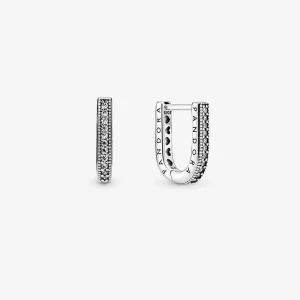 (image pour) Boucles d'oreilles à demi-cercle en forme de U PANDORA - 299488C01