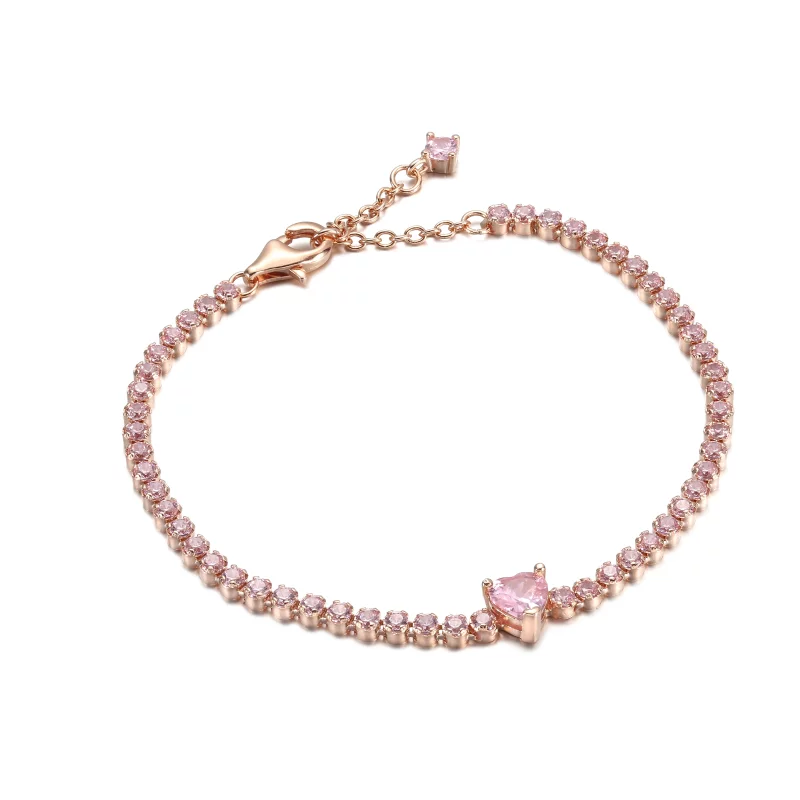 (image pour) Bracelet de tennis cœur étincelant PANDORA - 580041C01 - Afficher 2