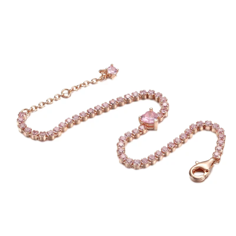 (image pour) Bracelet de tennis cœur étincelant PANDORA - 580041C01 - Afficher 3