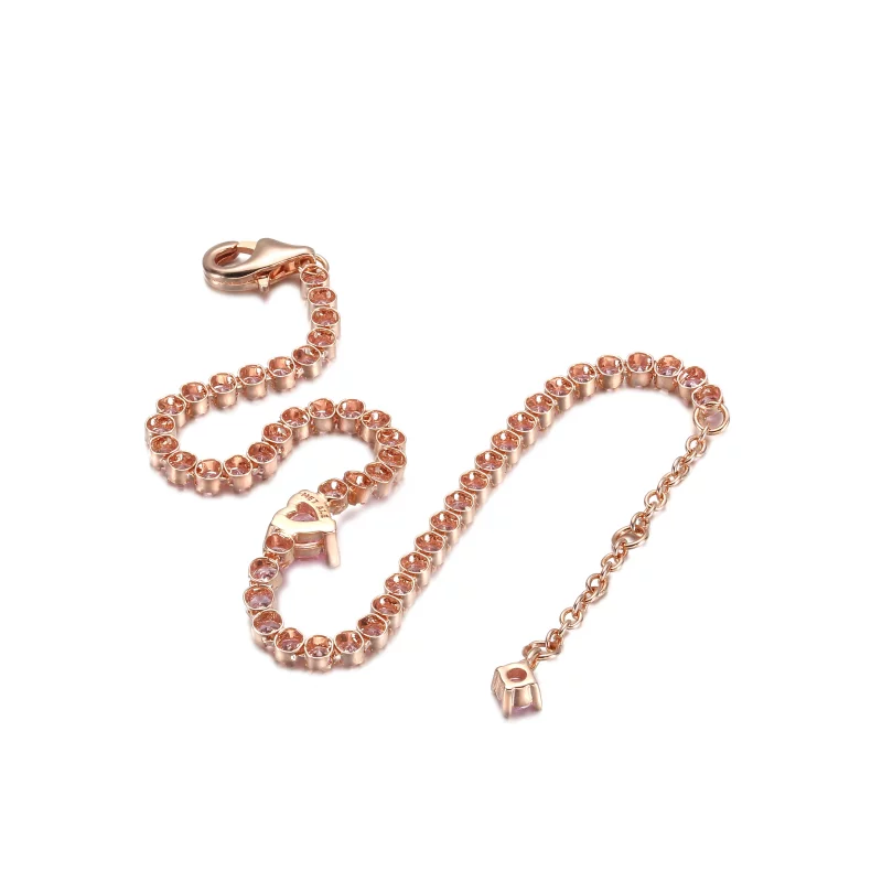 (image pour) Bracelet de tennis cœur étincelant PANDORA - 580041C01 - Afficher 4