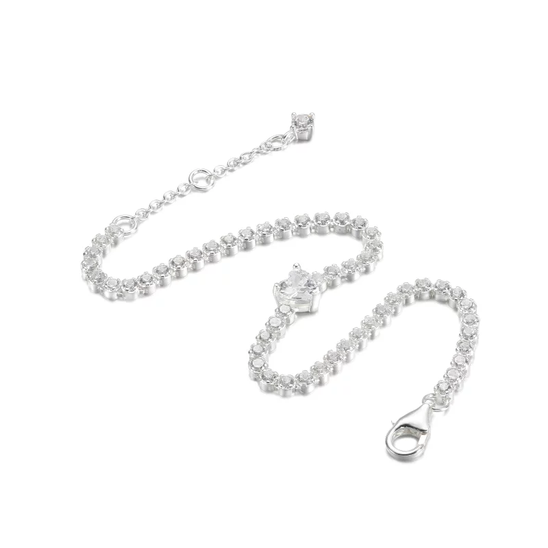 (image pour) Bracelet de tennis cœur étincelant PANDORA - 590041C01 - Afficher 3