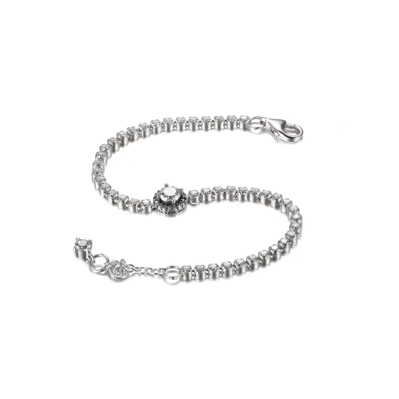 (image pour) Bracelet de tennis PANDORA Sparkling Halo - 599416C01 - Afficher 3
