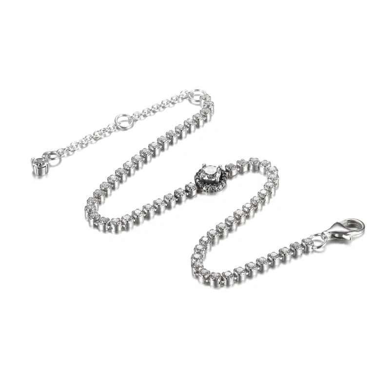 (image pour) Bracelet de tennis PANDORA Sparkling Halo - 599416C01 - Afficher 5