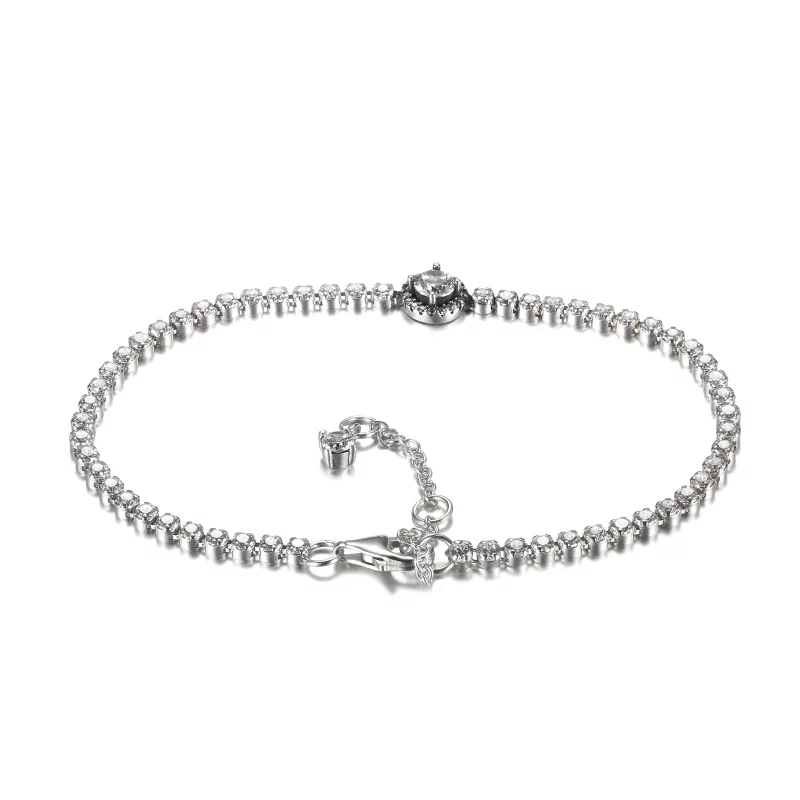 (image pour) Bracelet de tennis PANDORA Sparkling Halo - 599416C01 - Afficher 6
