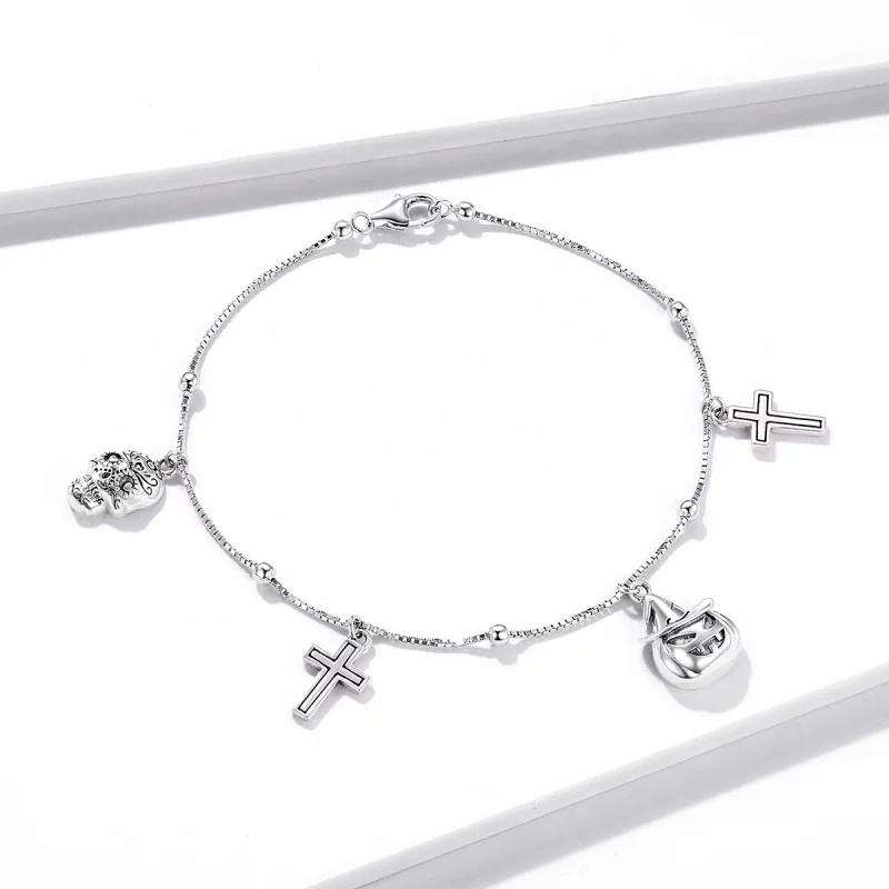 (image pour) Bracelet Halloween Joyeux en argent de style Pandora - BSB051 - Afficher 2