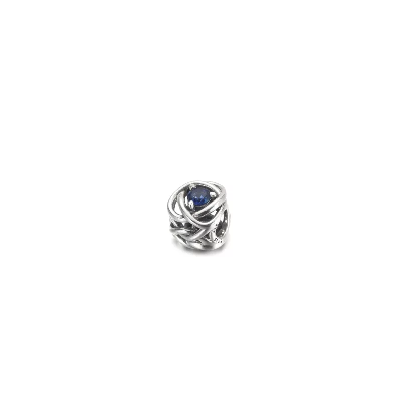 (image pour) Charm Cercle Éternité Bleu de Septembre PANDORA - 790065C07 - Afficher 2
