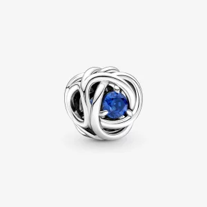(image pour) Charm Cercle Éternité Bleu de Septembre PANDORA - 790065C07
